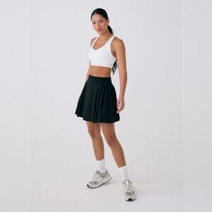 NEW Lole Black Pleated A-Line Skort, Size Medium